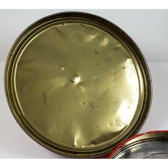 Vintage 1950's Barricini Candies Round Tin w/Lid Horse & Carriage NYC 8.5" - Picture 4 of 9